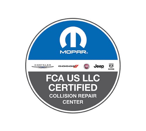 FCA Certified Collision Repair Center